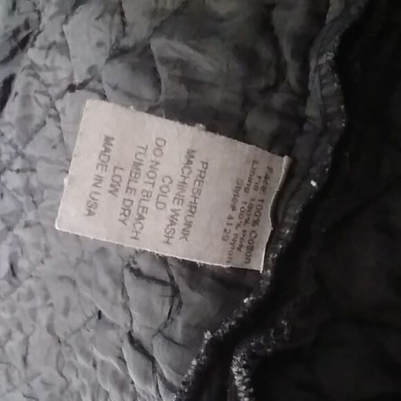 Habitat Clothes To Live In Women Jacket Vest Black Size SM 100% Cotton Courduroy - Picture 8 of 16